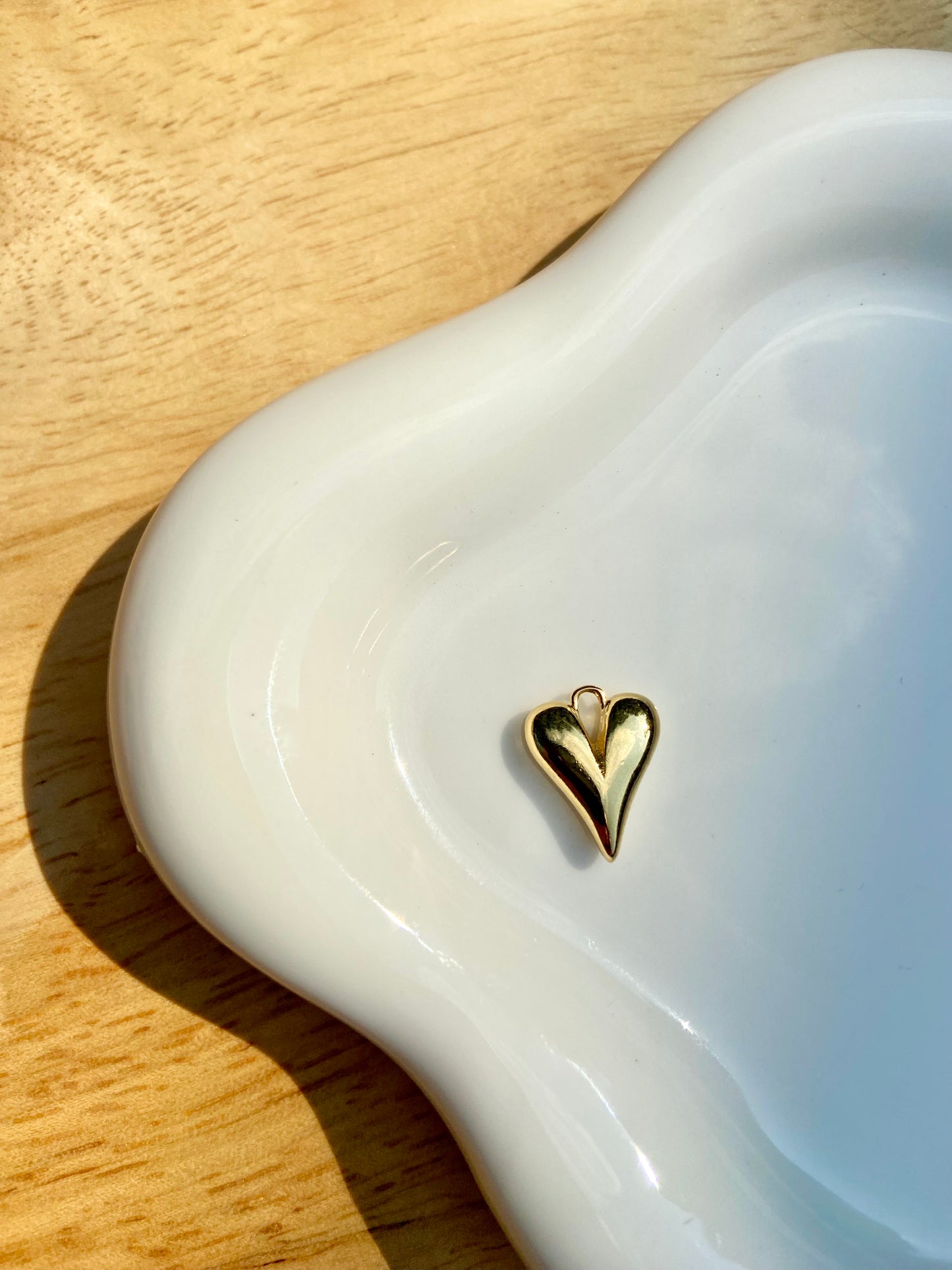 Teardrop Heart Charm