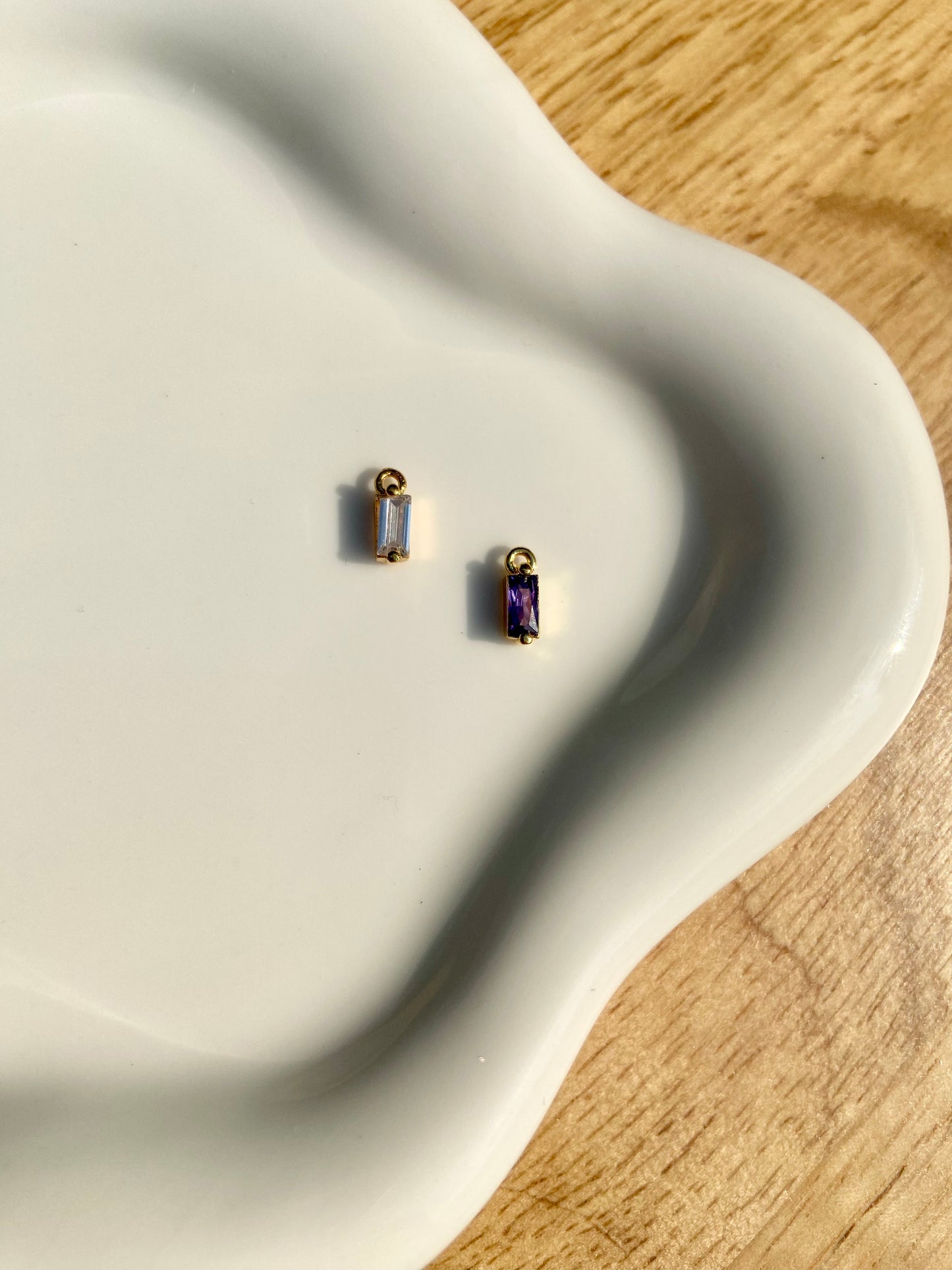 Crystal Rectangle Charm