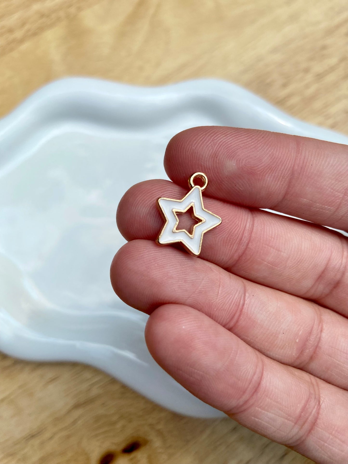 White Star Charm