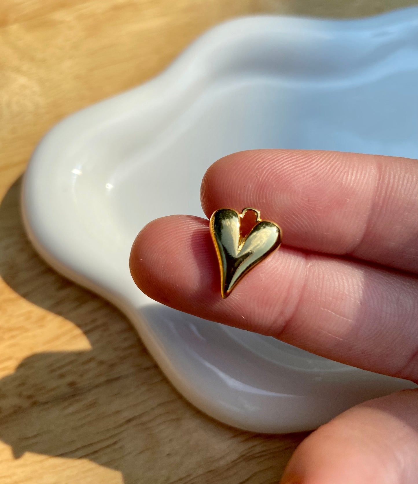 Teardrop Heart Charm