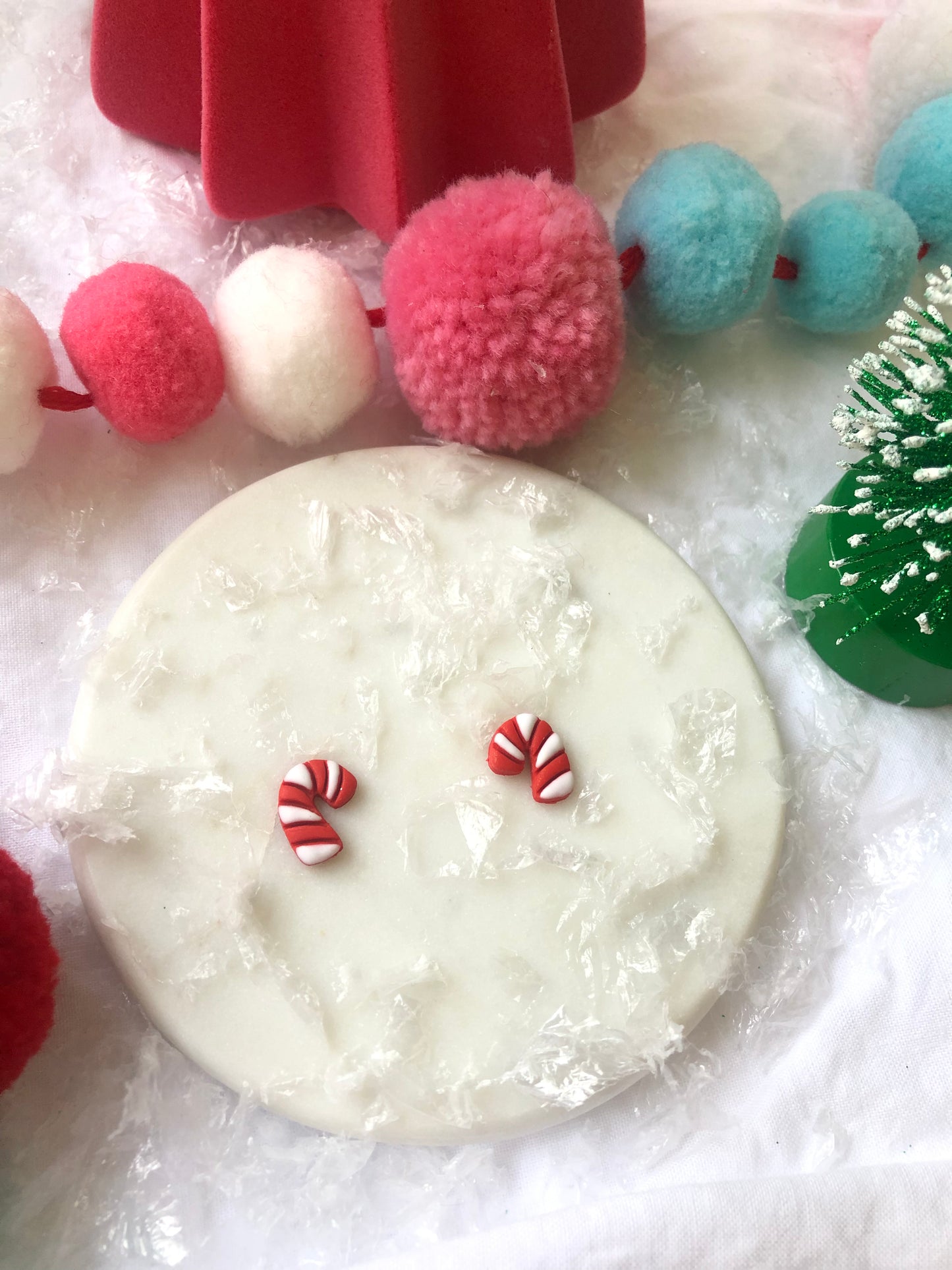 Candy Cane Studs