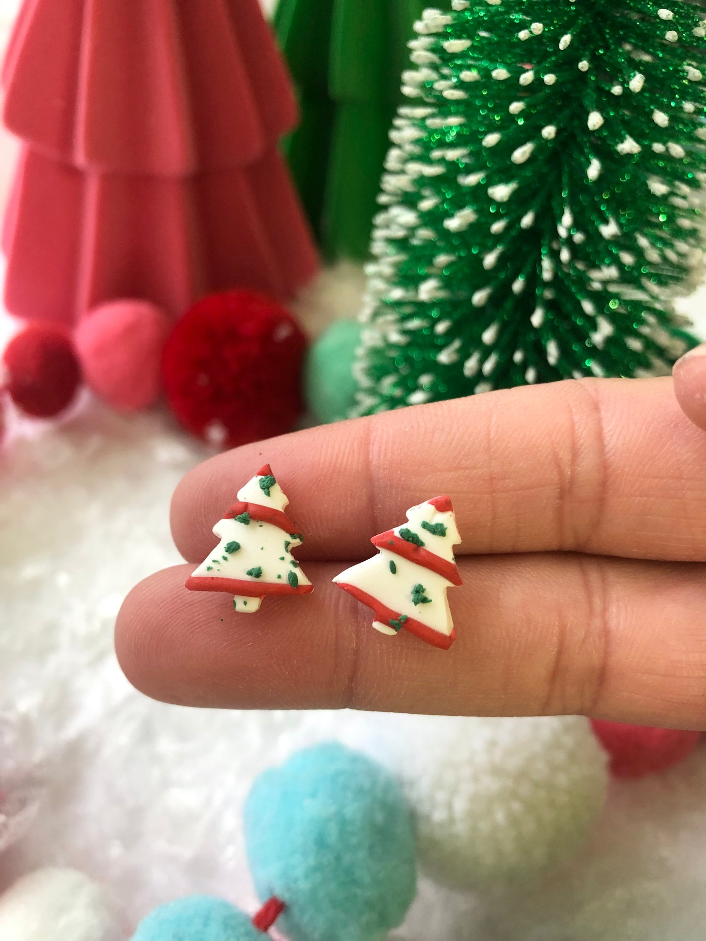 Christmas Tree Cake Studs