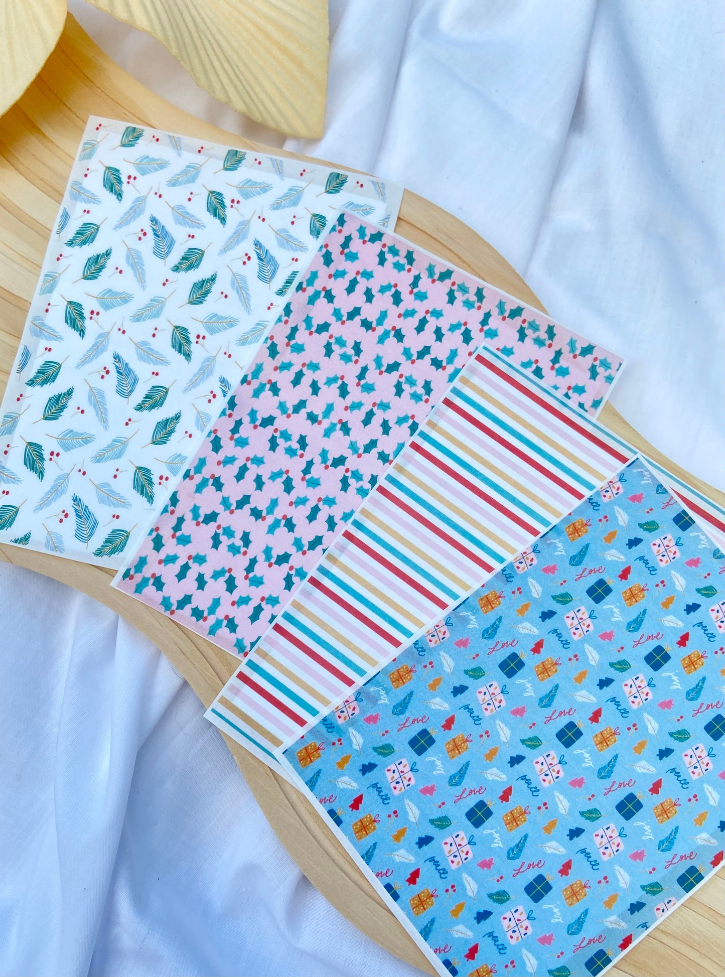 Very Merry Christmas Polymer Clay Transfer Sheet Bundle