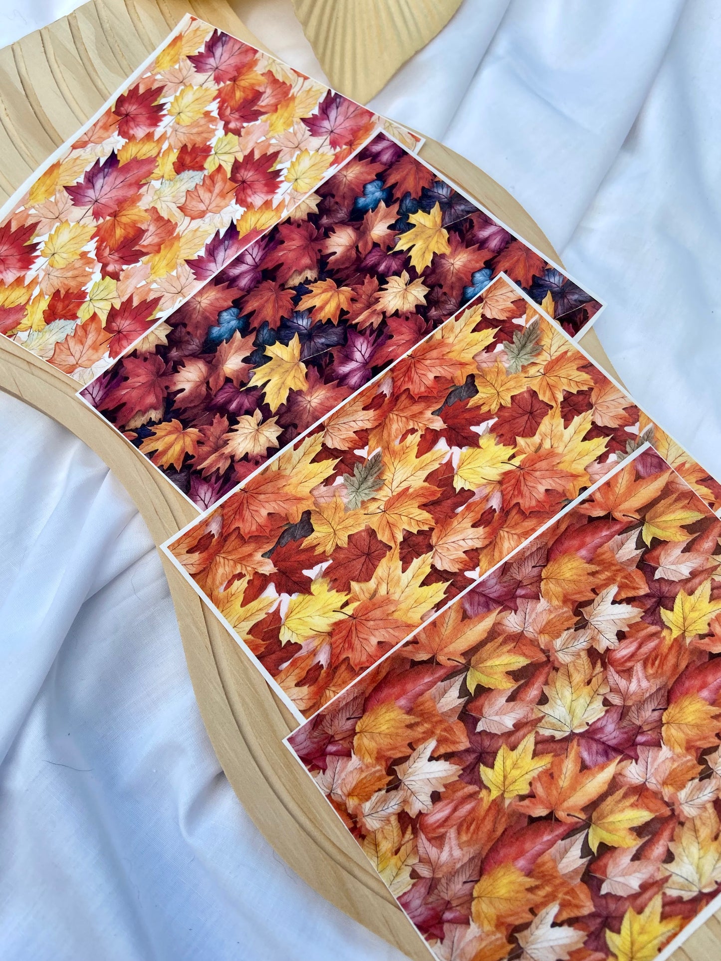 Fall Leaves Polymer Clay Transfer Sheet Bundle