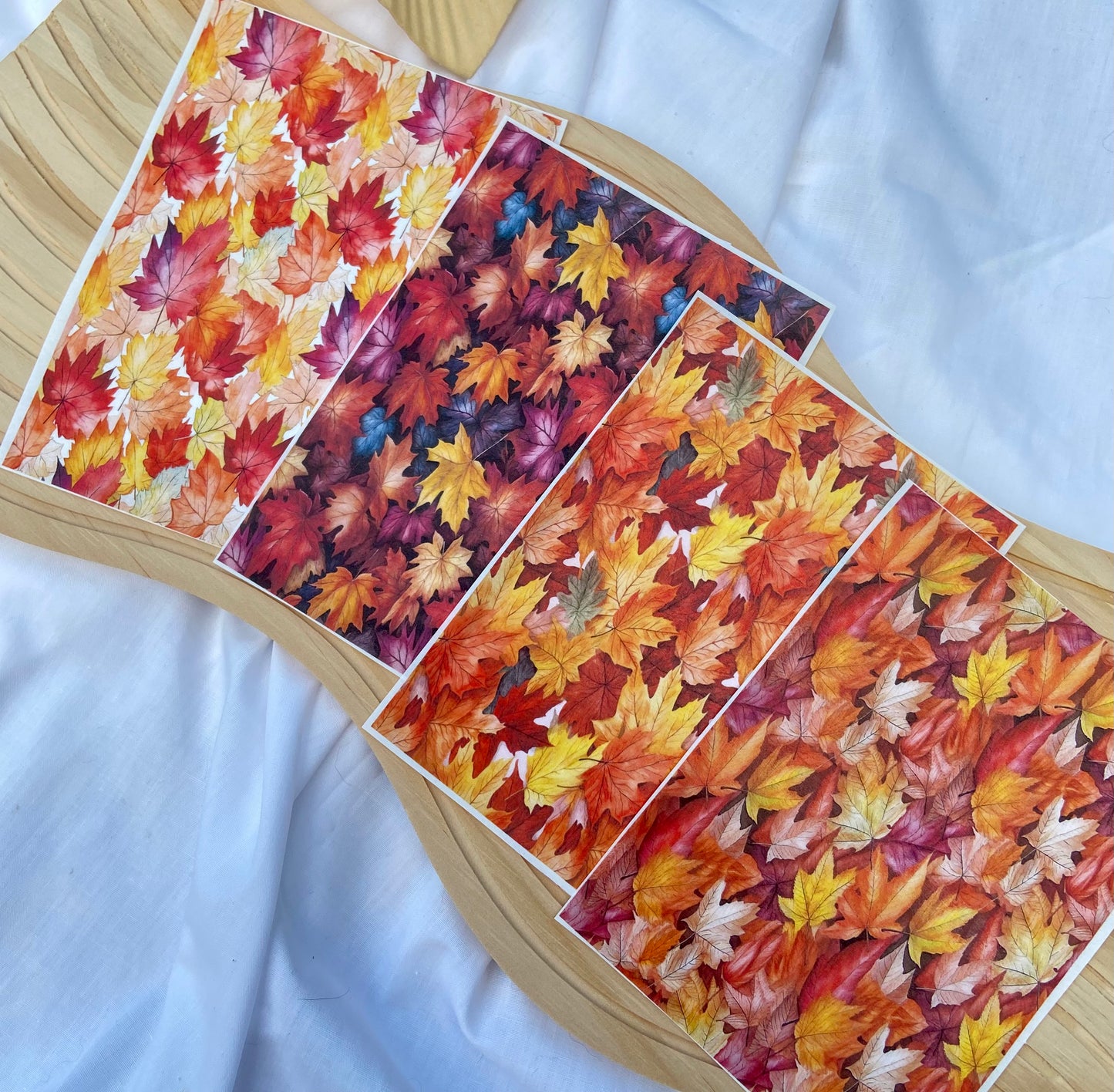 Fall Leaves Polymer Clay Transfer Sheet Bundle