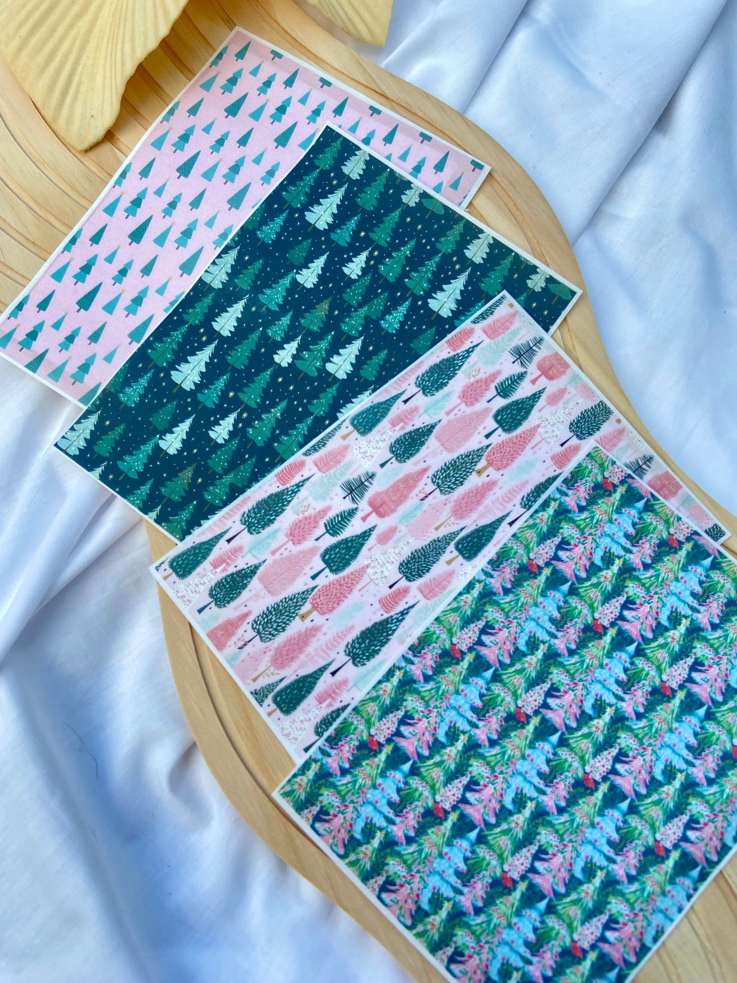 Christmas Tree Polymer Clay Transfer Sheet Bundle