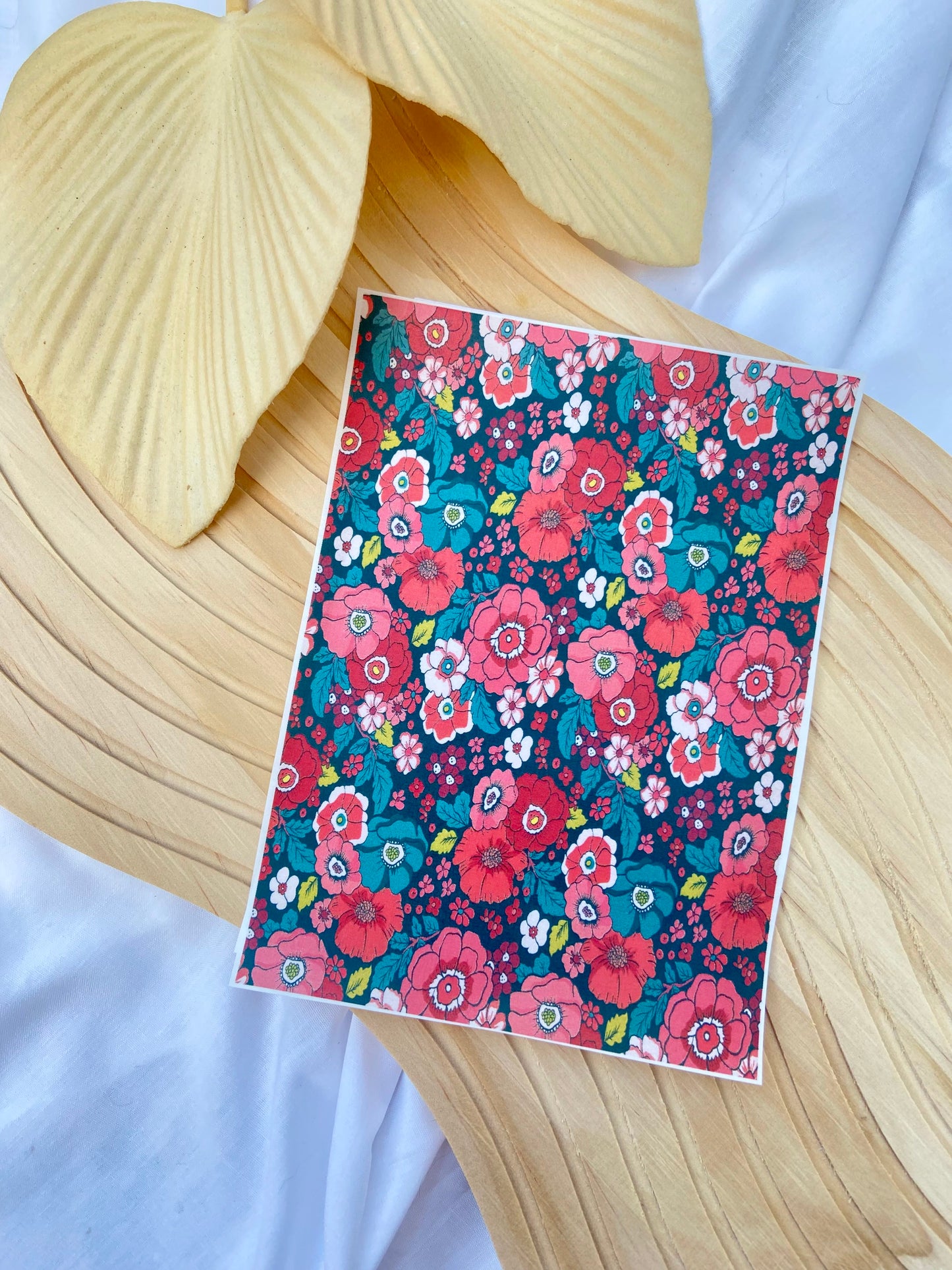 Christmas Florals Polymer Clay Transfer Sheet Bundle