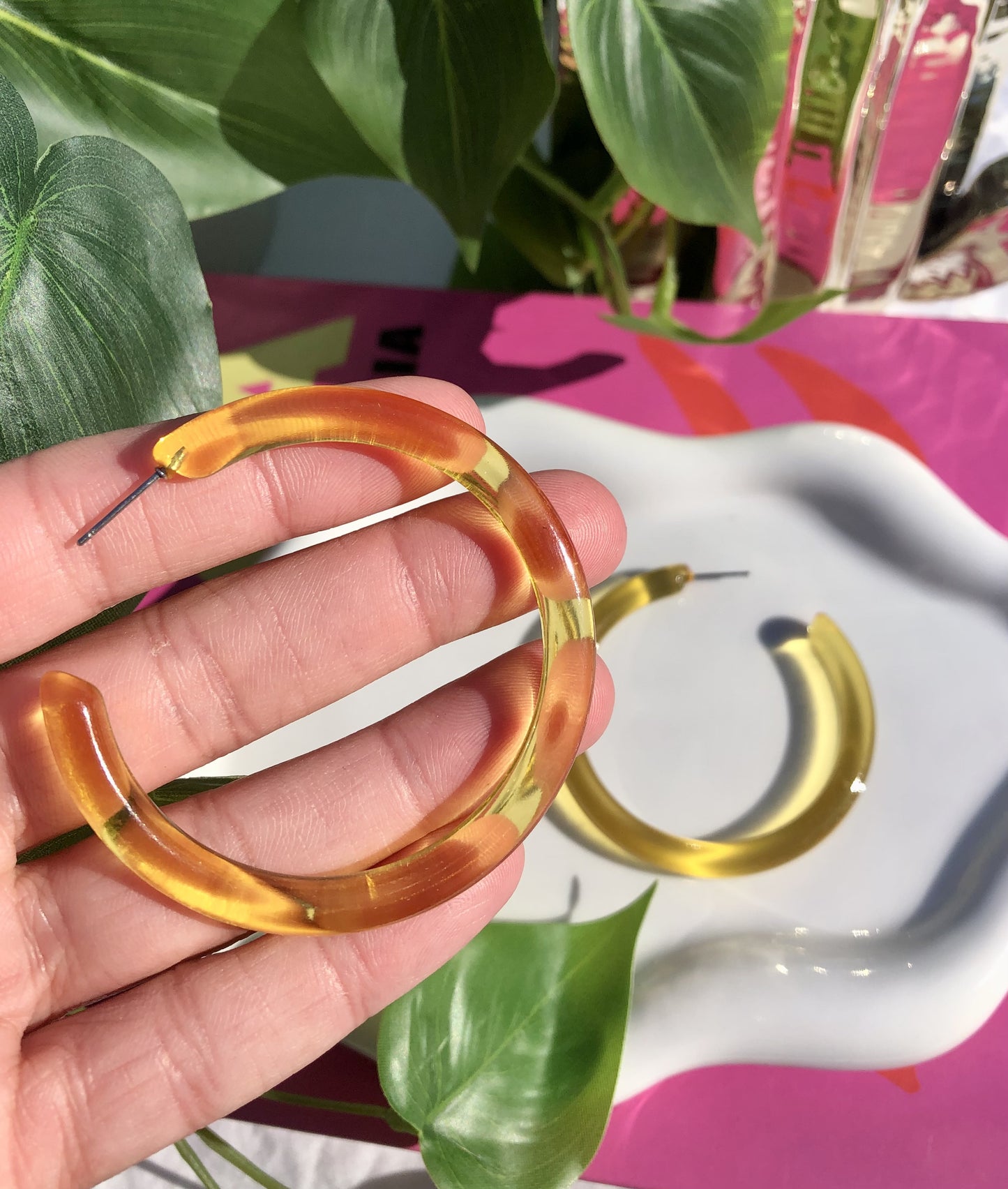 Translucent Yellow Hoops
