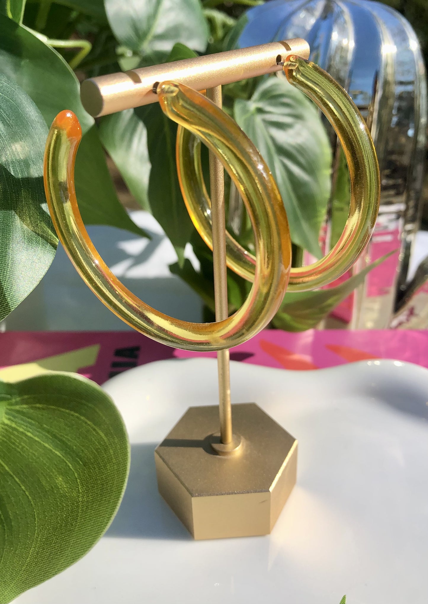 Translucent Yellow Hoops