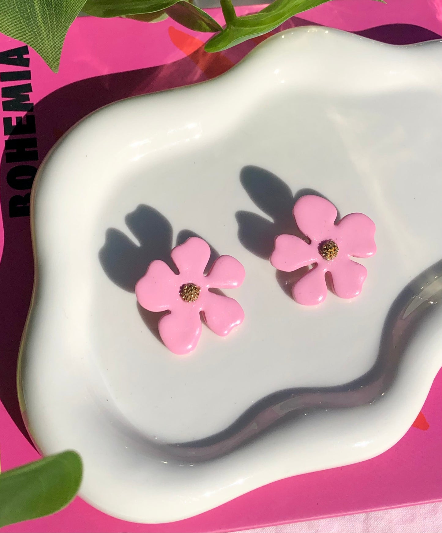 Large Statement Flower Studs