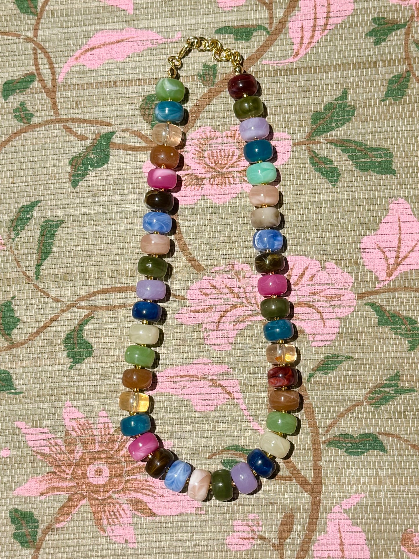Austin Necklace- Warm Multi