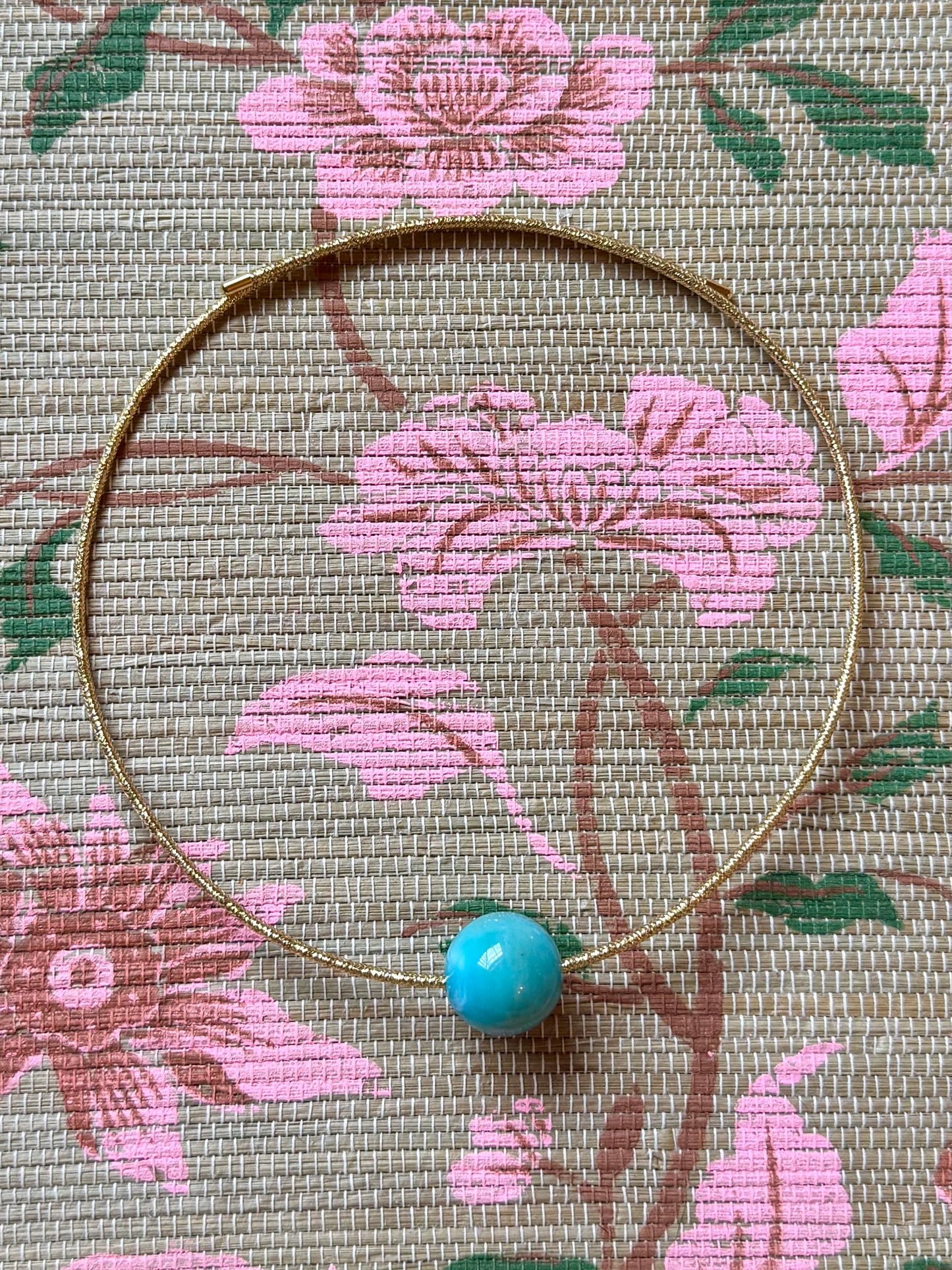 Reese Magnetic Cord Necklace- Turquoise