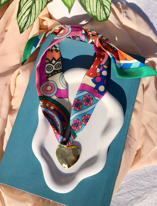 Bold Whimsical Scarf Necklace