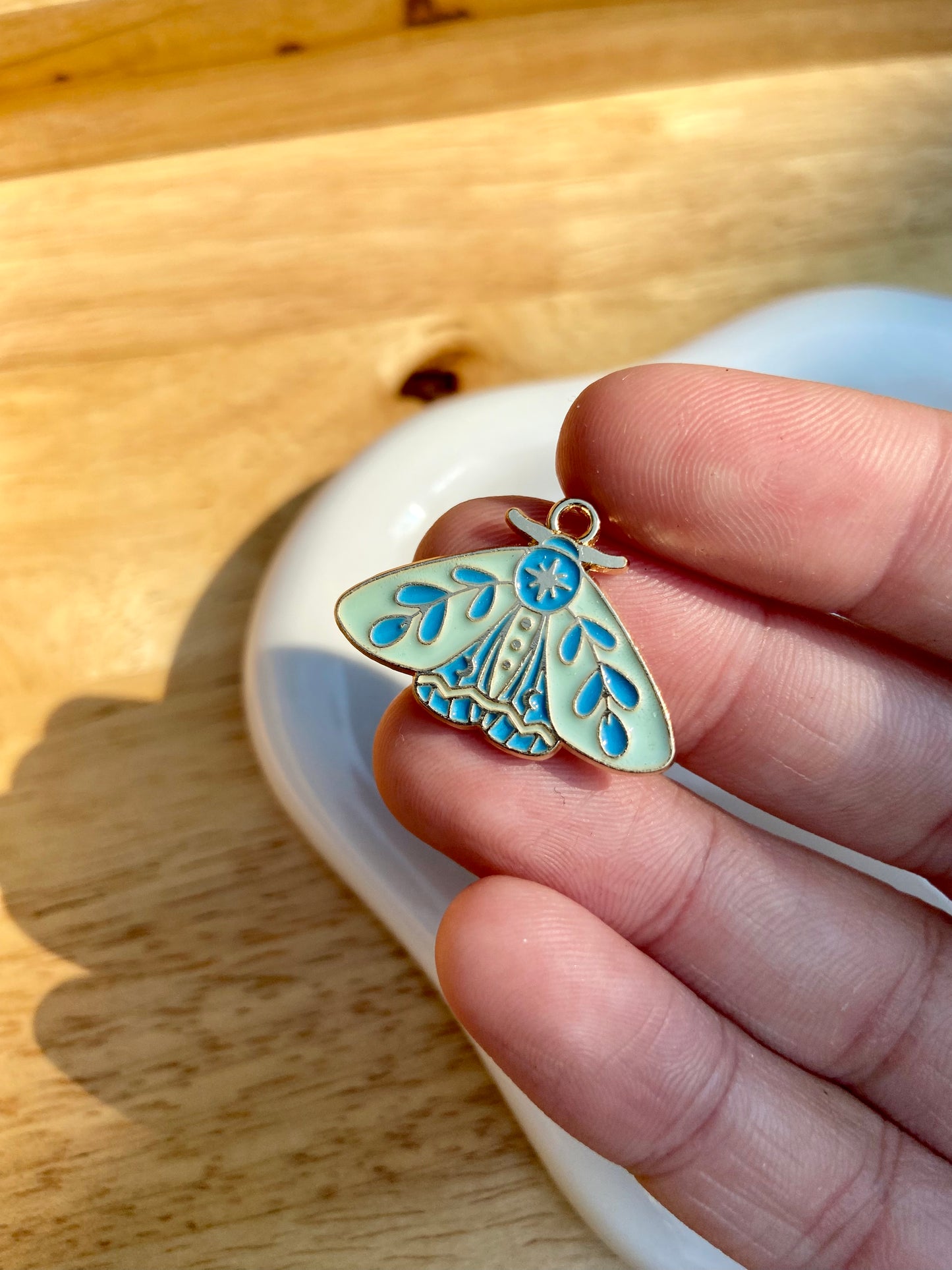 Blue Moth Charm