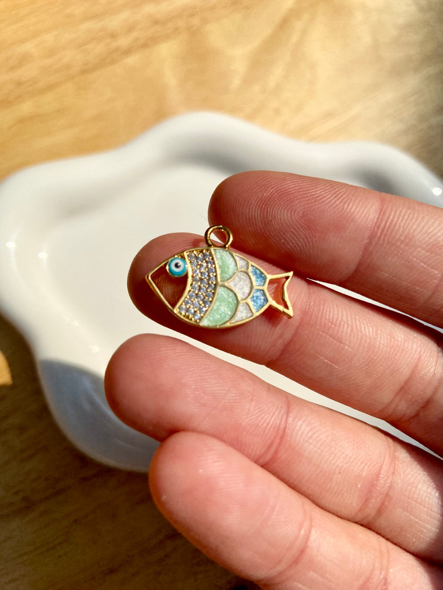 Multicolored Fish Charm