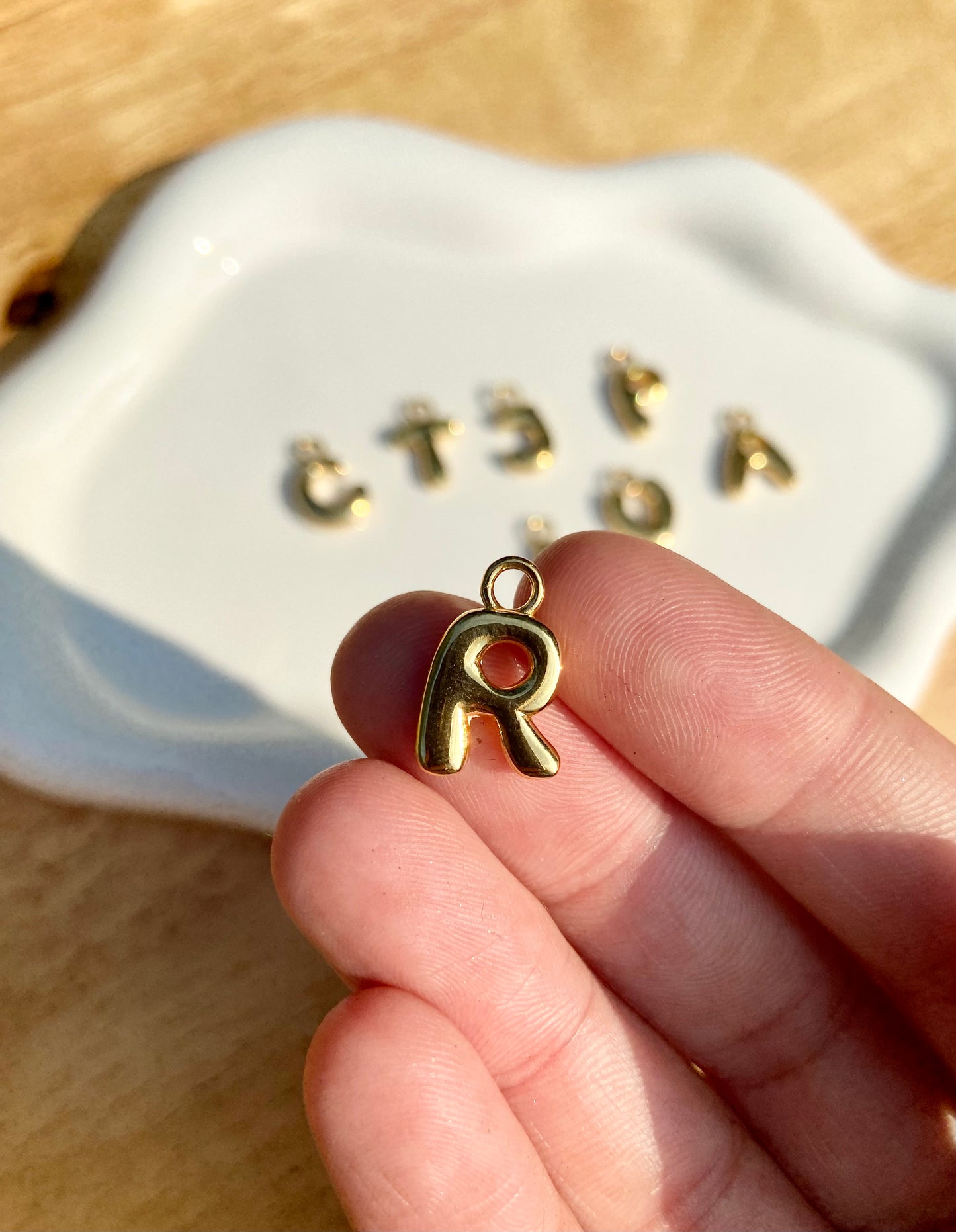 Bubble Letter Charm