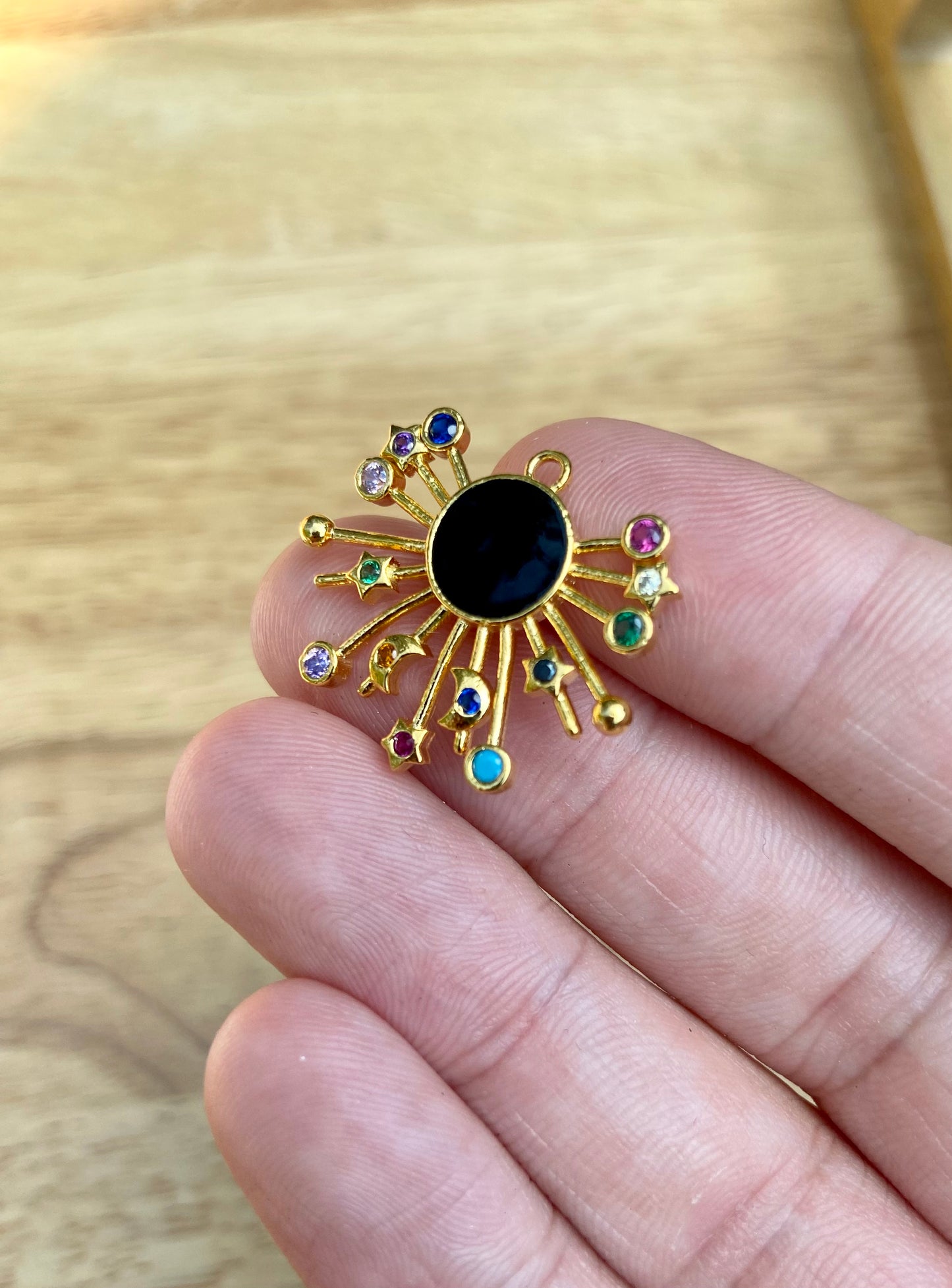 Black Cosmic Burst Charm