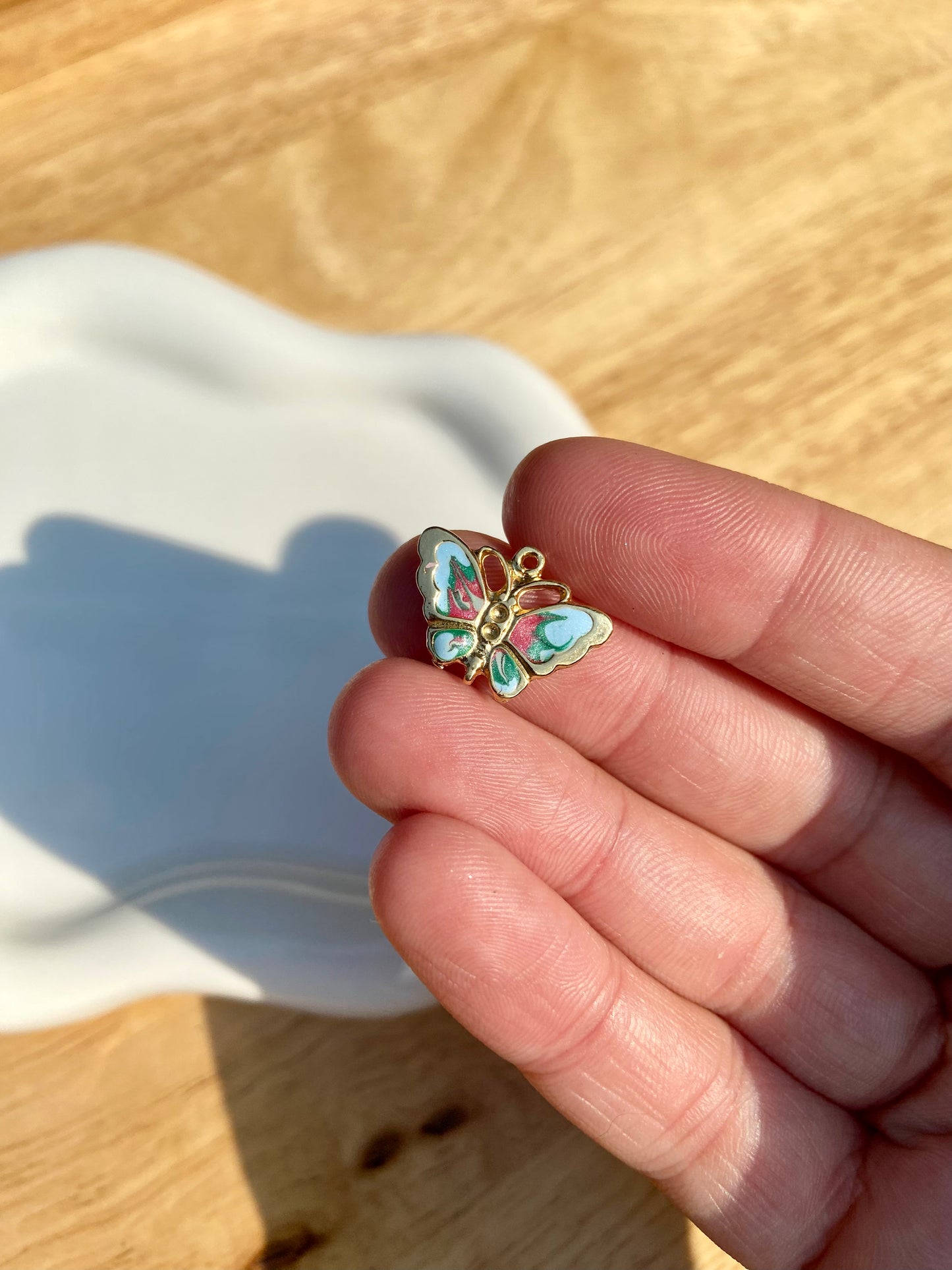 Tie-Dye Butterfly Charm