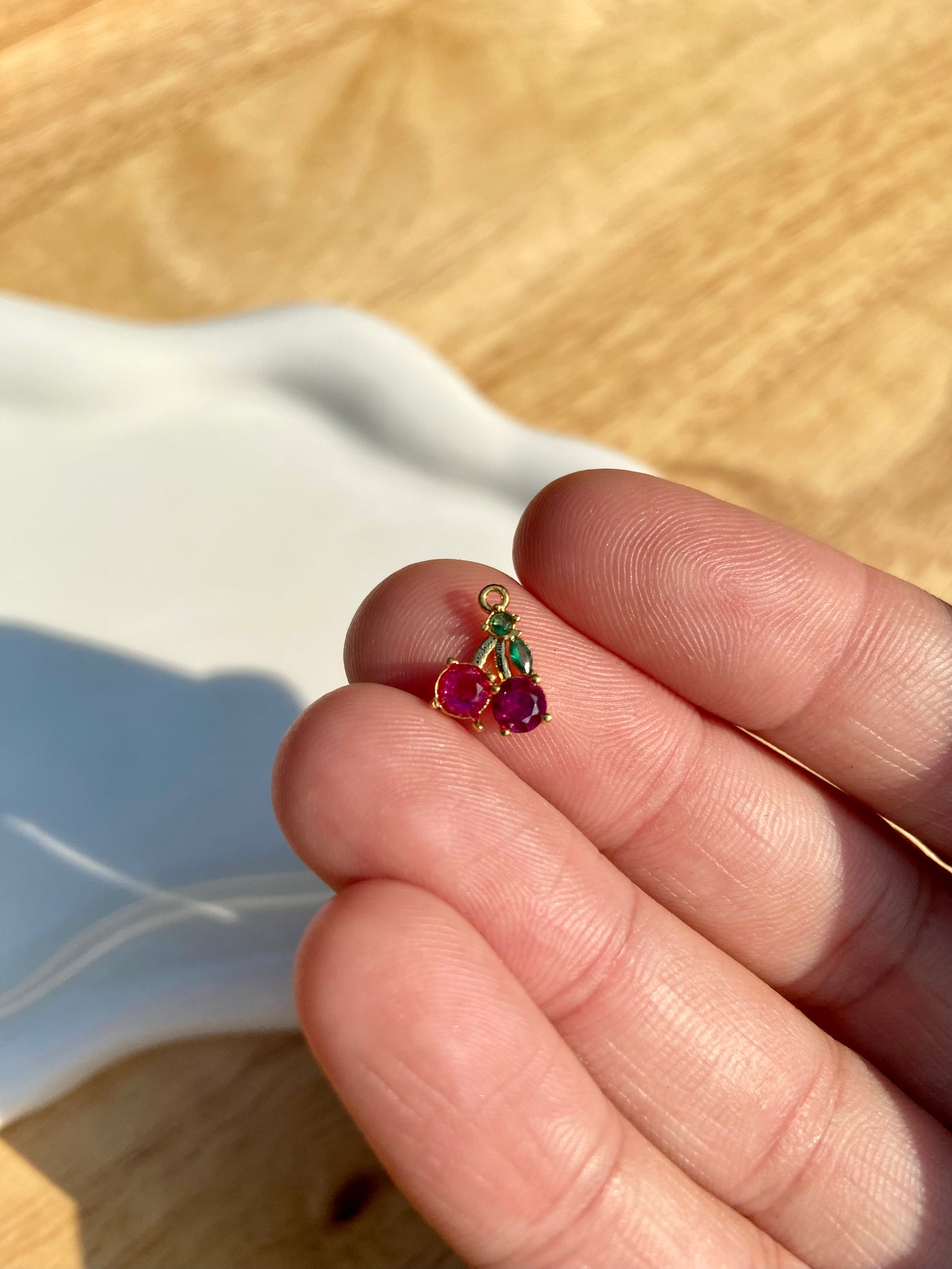 Crystal Cherry Charm