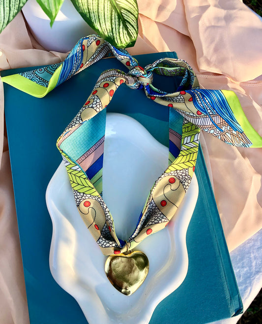 Neon Pop Scarf Necklace