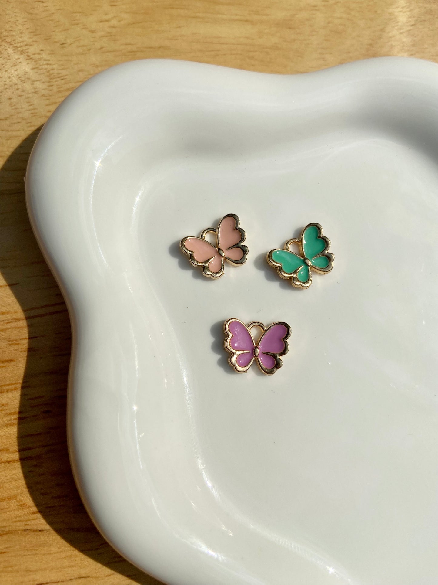 Scalloped Butterfly Charm