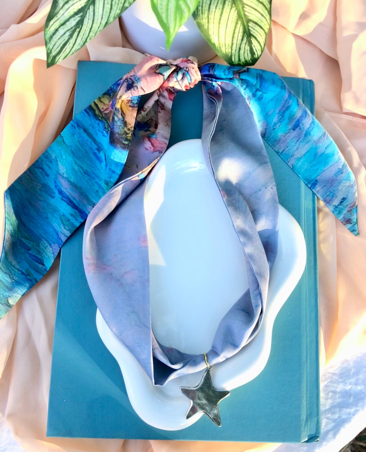 Colorful Ends Scarf Necklace