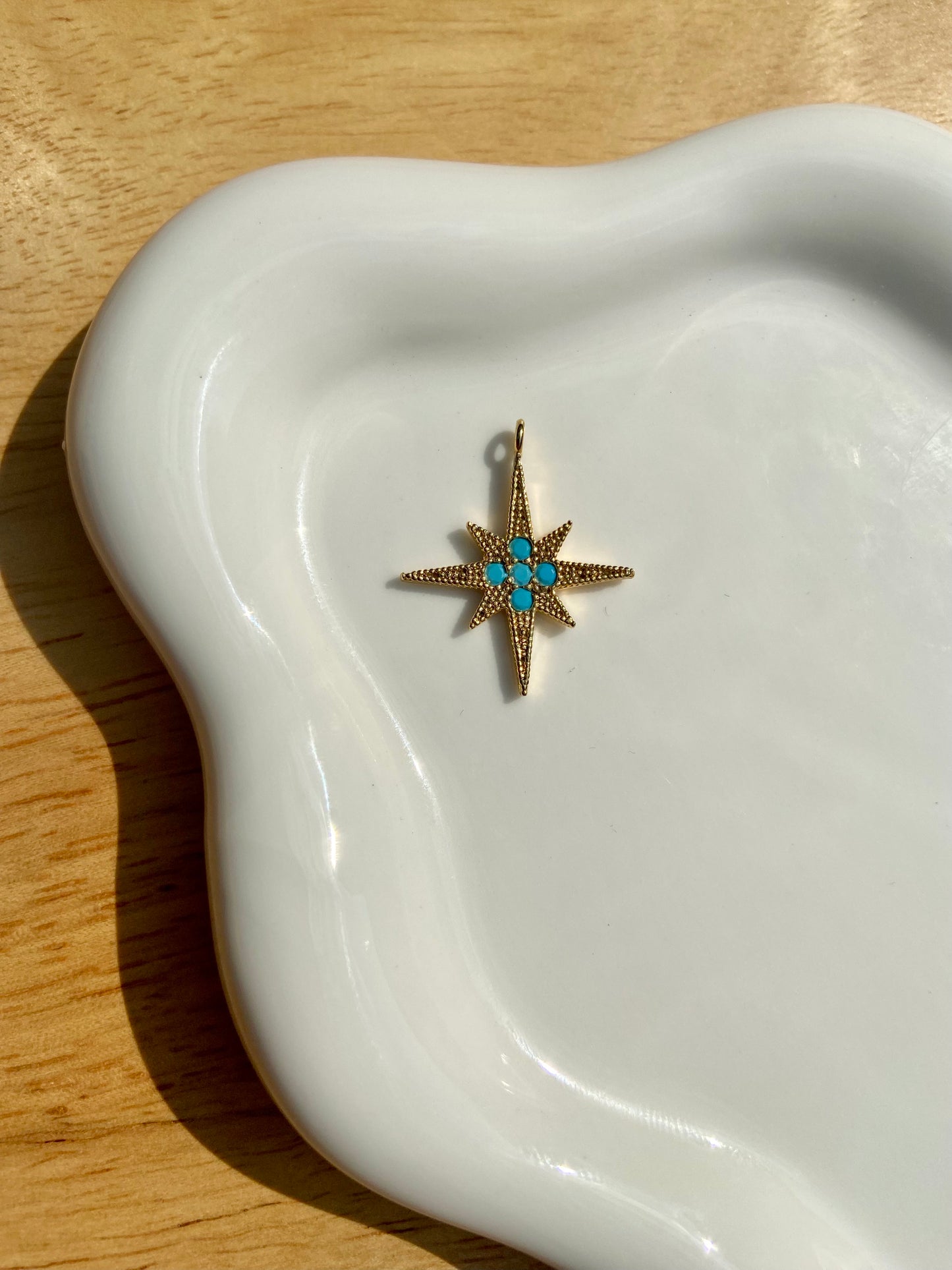 Turquoise Starburst Charm