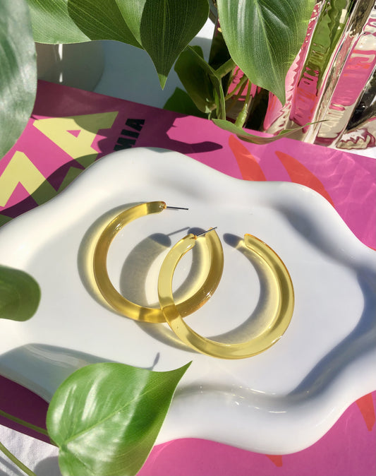 Translucent Yellow Hoops