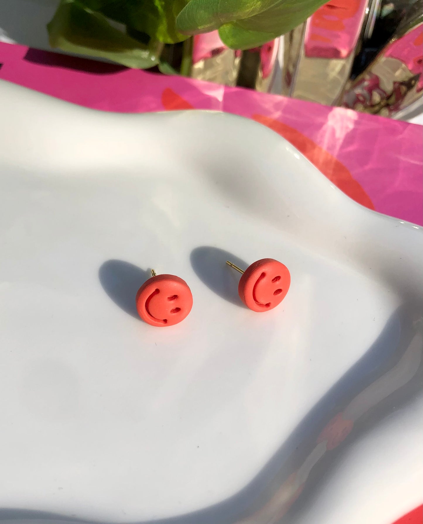 Smiley Face Studs