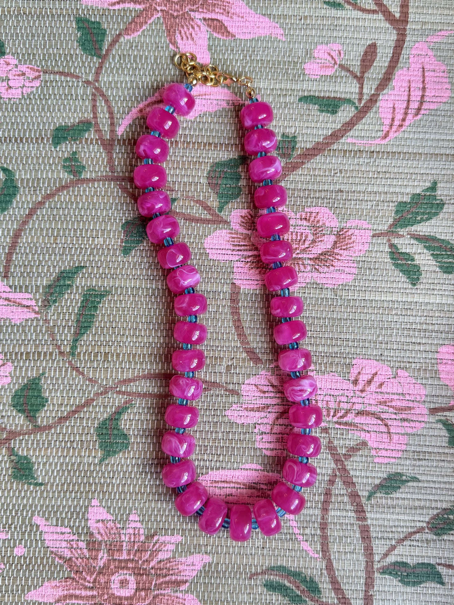 Austin Necklace- Hot Pink