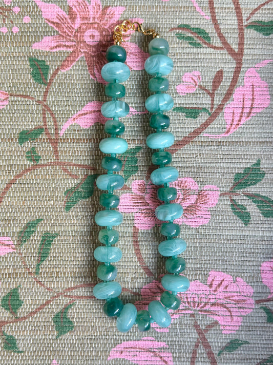 Liv Necklace- Blue Green