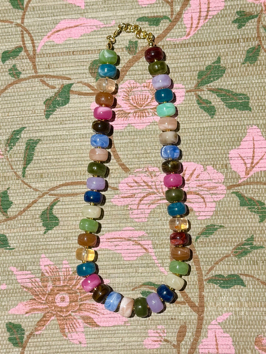 Austin Necklace- Warm Multi
