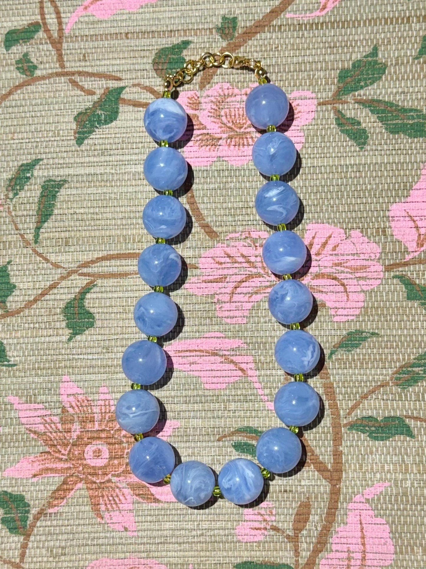 Solid Bubble Necklace- Periwinkle