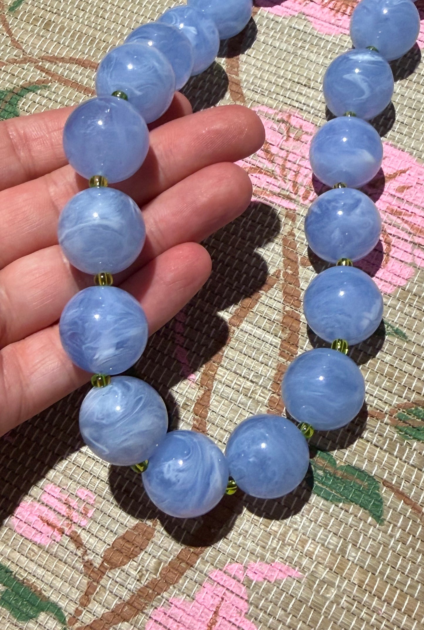 Solid Bubble Necklace- Periwinkle