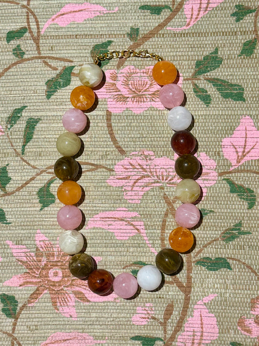 Sunset Bubble Necklace