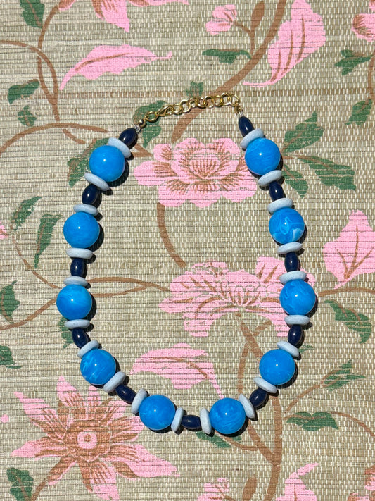 Collins Necklace- Blue
