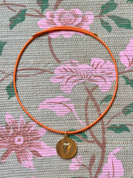 Reversible Heart + Cross Magnetic Cord Necklace