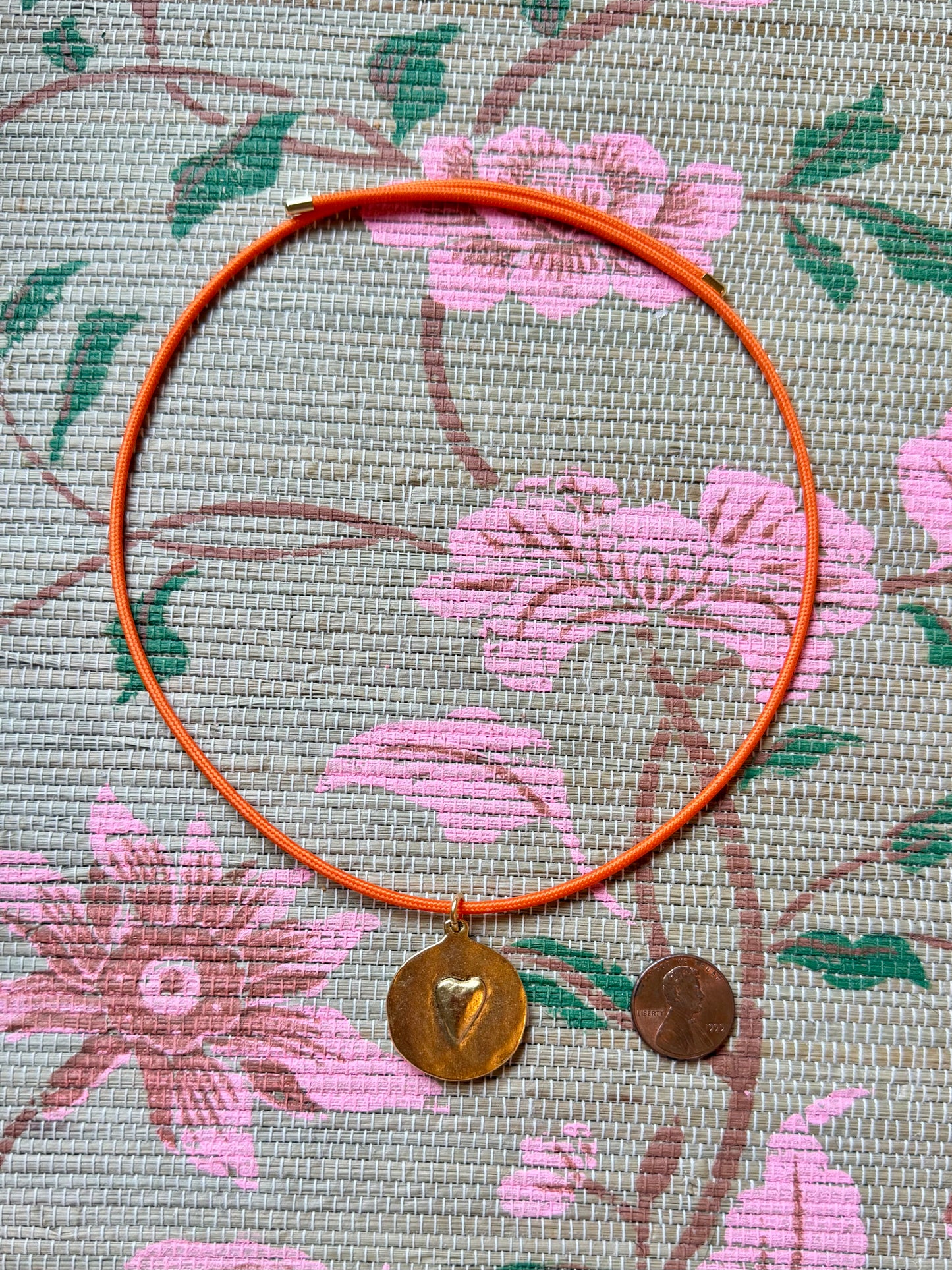 Reversible Heart + Cross Magnetic Cord Necklace