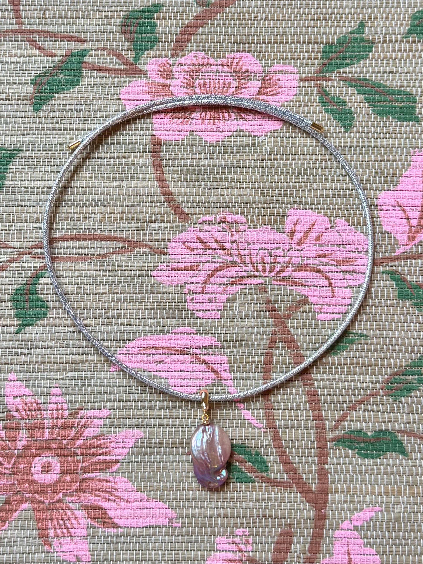 Baroque Pearl Magnetic Cord Necklace