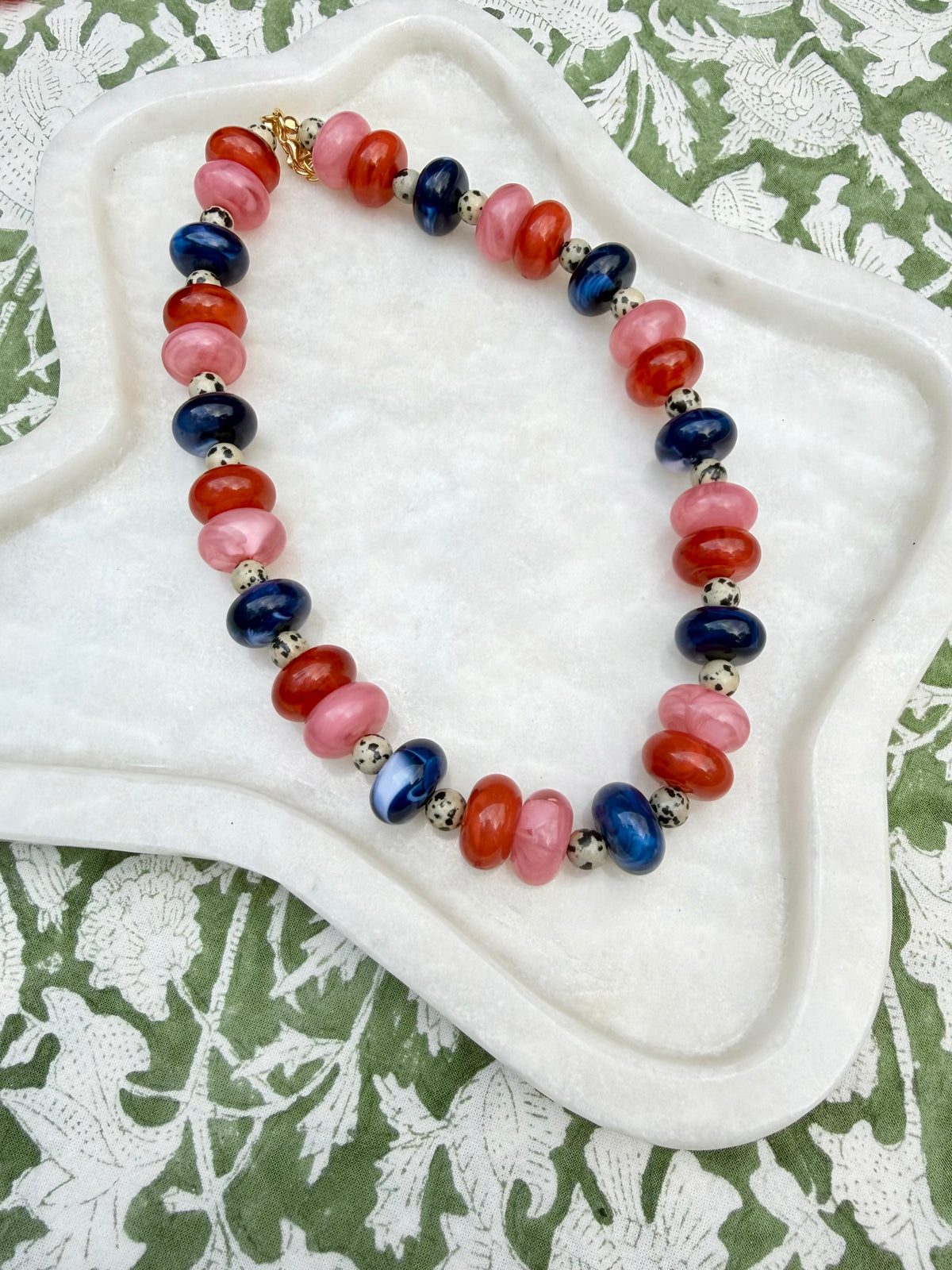 Sienna Necklace- Navy Blue