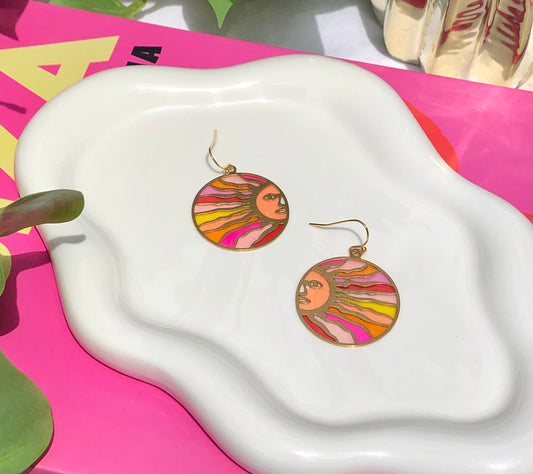 Sun Stained Glass Dangles