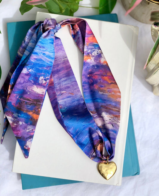 Painted Waters Scarf Necklace