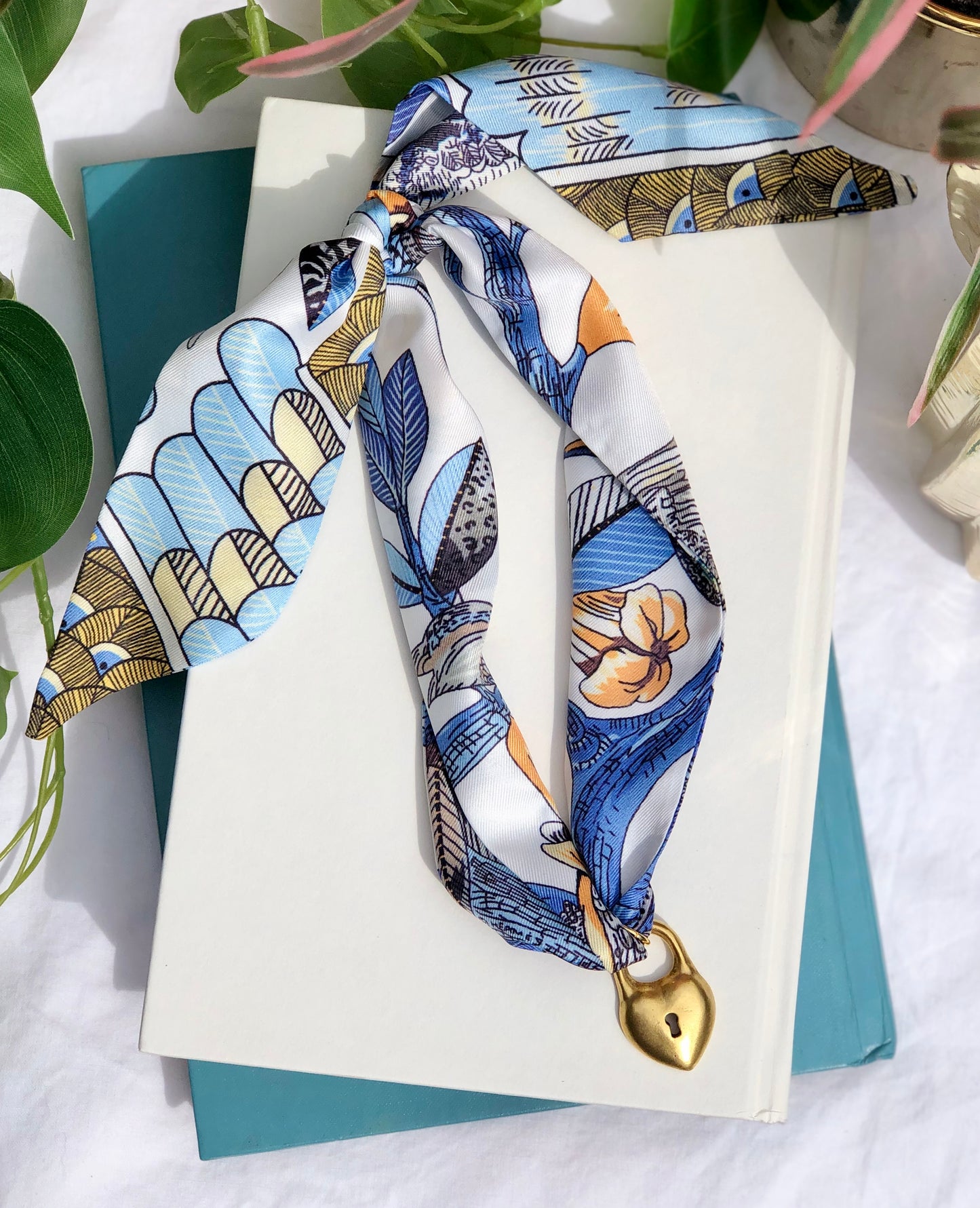 Locket Scarf Necklace