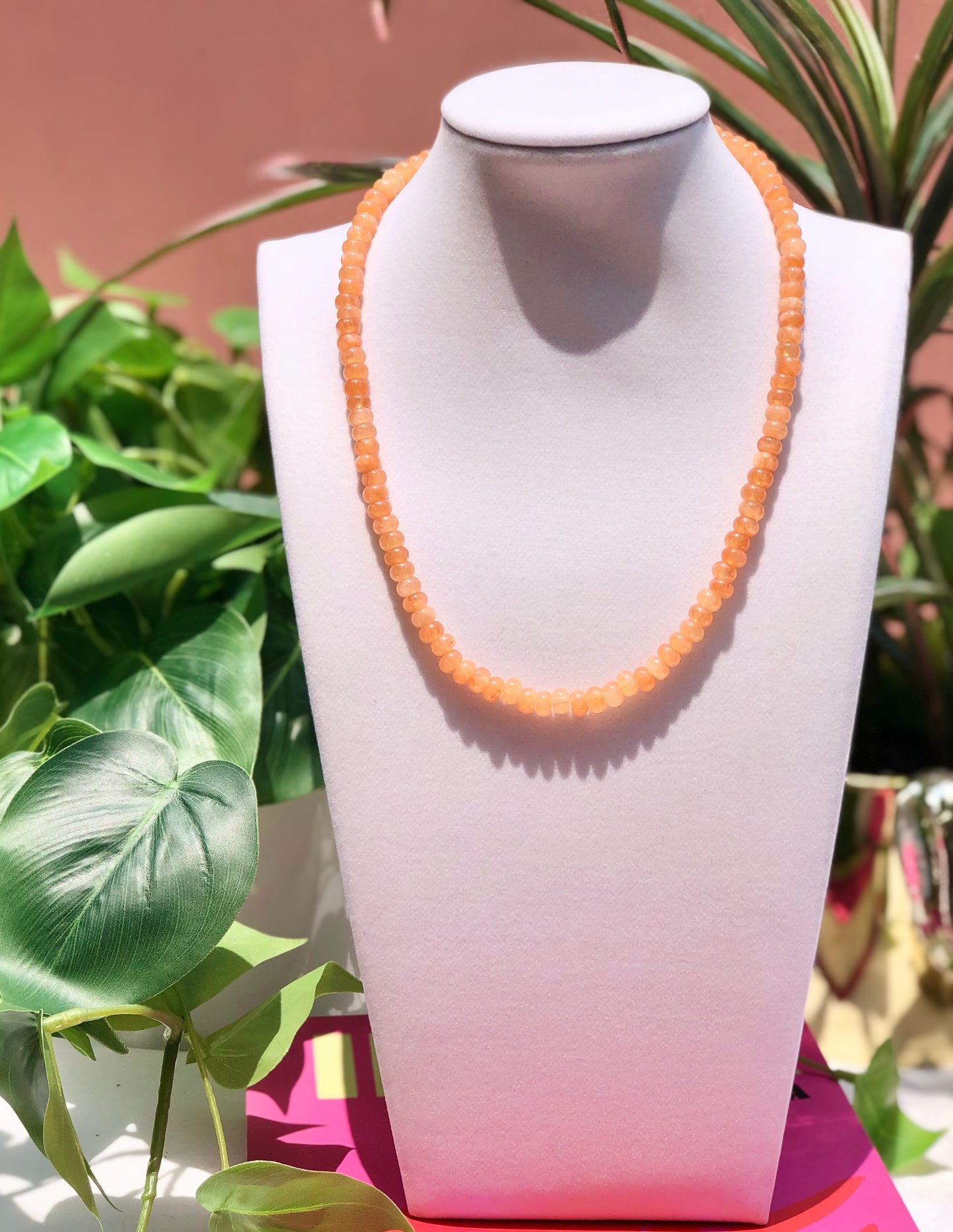 Orange Crush Beaded Necklace
