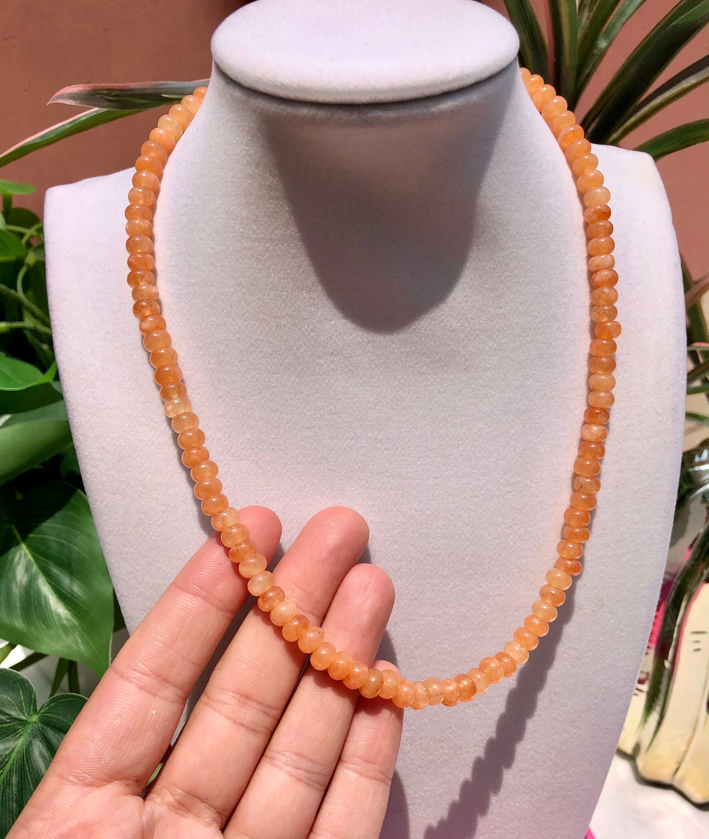 Orange Crush Beaded Necklace